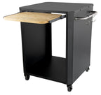 Cozze Buitentafel met uitschuifbare tafel voor pizzaoven zwart