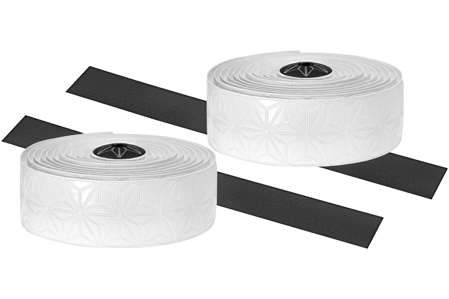 Supacaz - super sticky kush single color stuurlint wit inclusief aluminium stuurplug