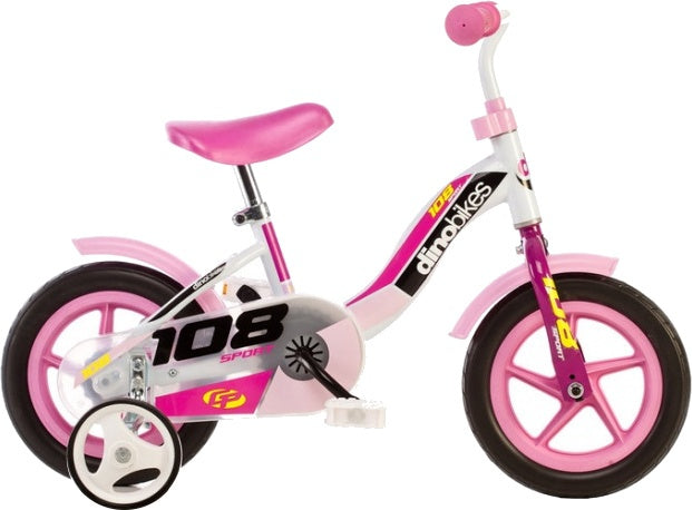 Dino bikes dino meisjesfiets 108 sport 10 inch roze