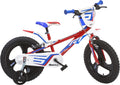 Dino r1 14 inch 24 cm jongens knijprem rood