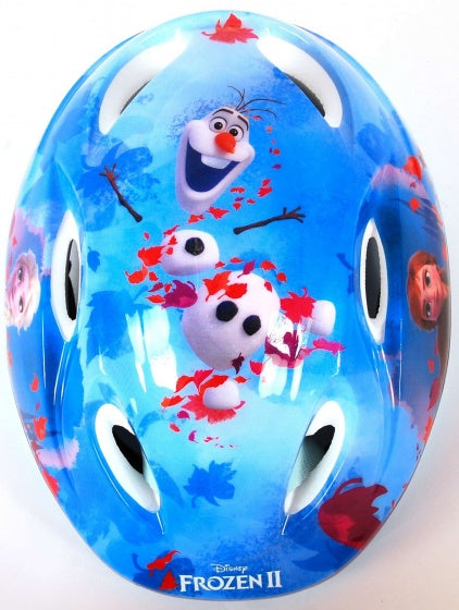 Disney Frozen fiets- skatehelm blauw roze maat 51-55 cm