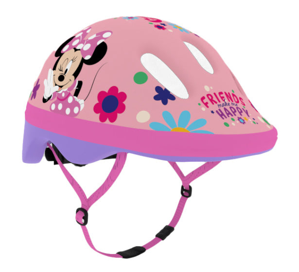 Disney minnie mouse fietshelm meisjes roze maat 44-48 cm (xs)