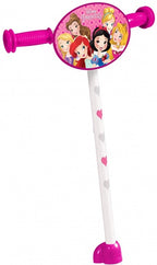 Princess 3-wiel kinderstep meisjes vrijloop wit roze