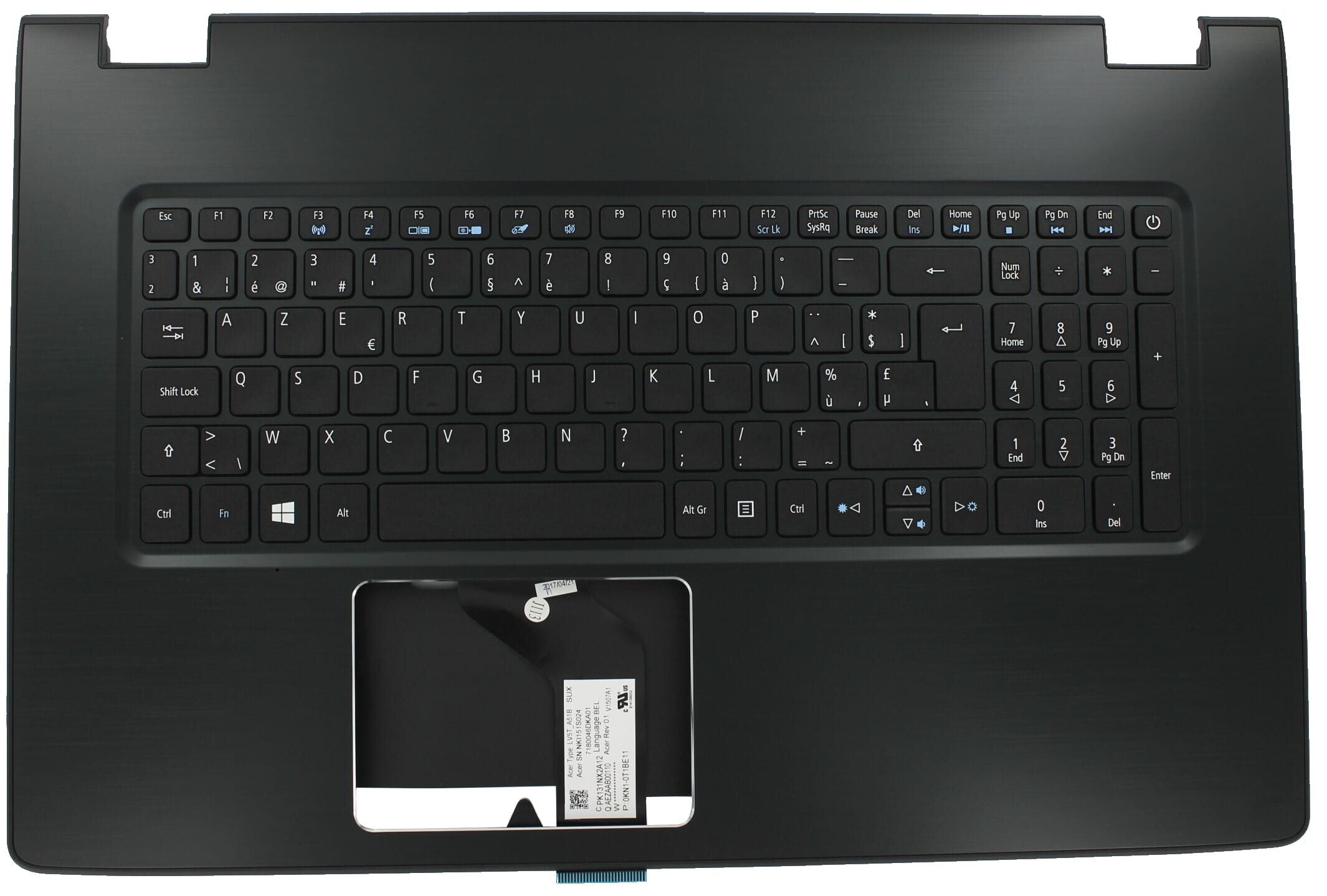 Ty acer laptop toetsenbord azer be + top cover