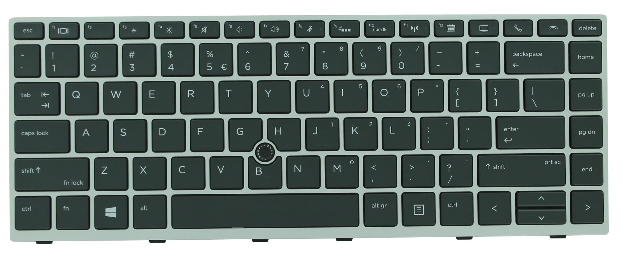 Ty hp laptop toetsenbord qwer us + trackpoint, backlit