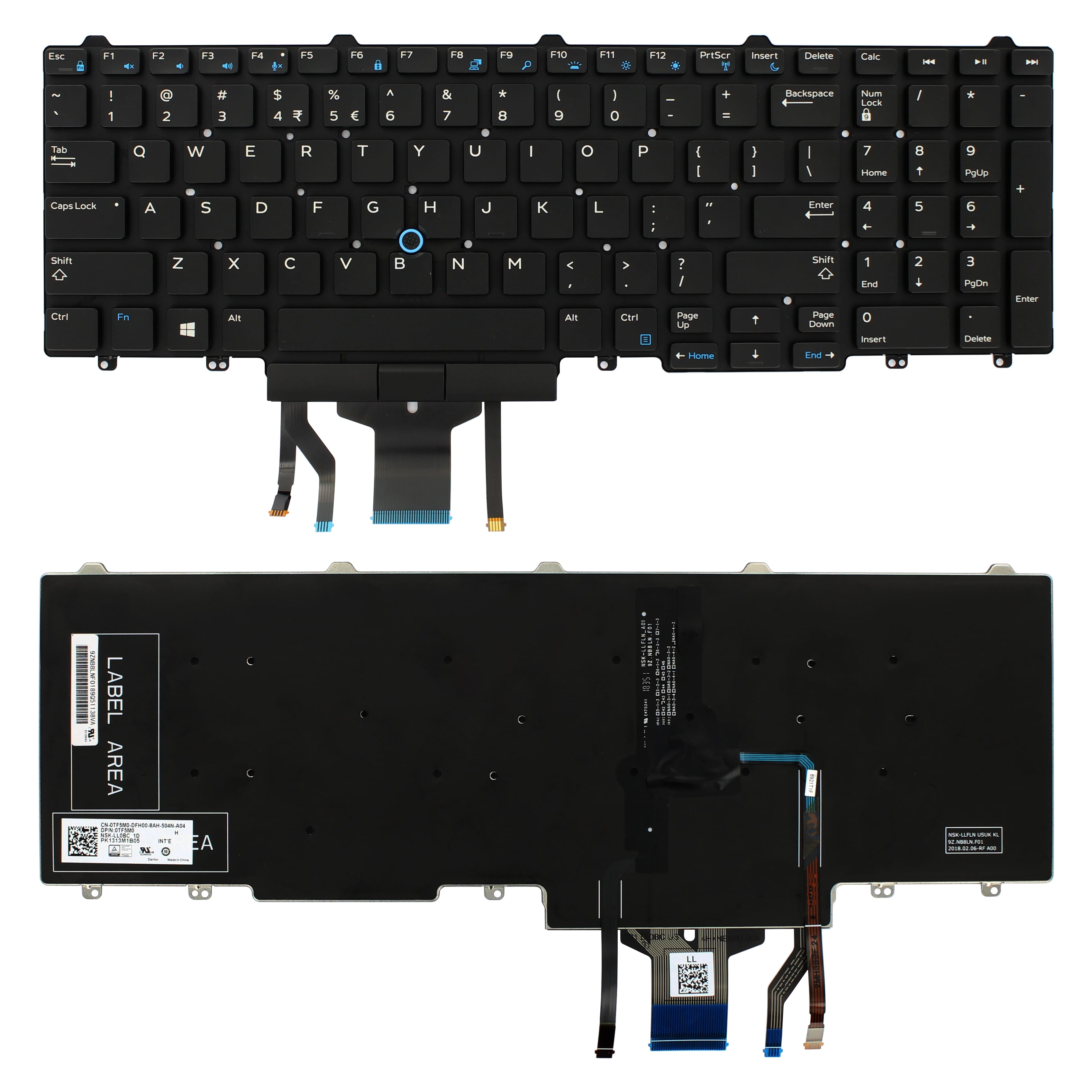 Ty dell laptop toetsenbord qwer us + backlight