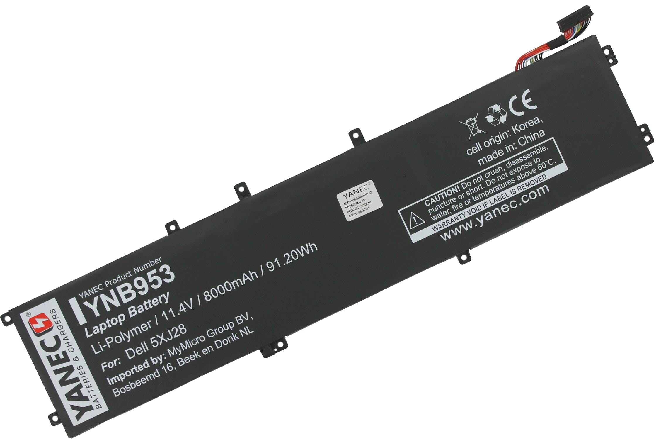 Yanec laptop accu 8000 mah
