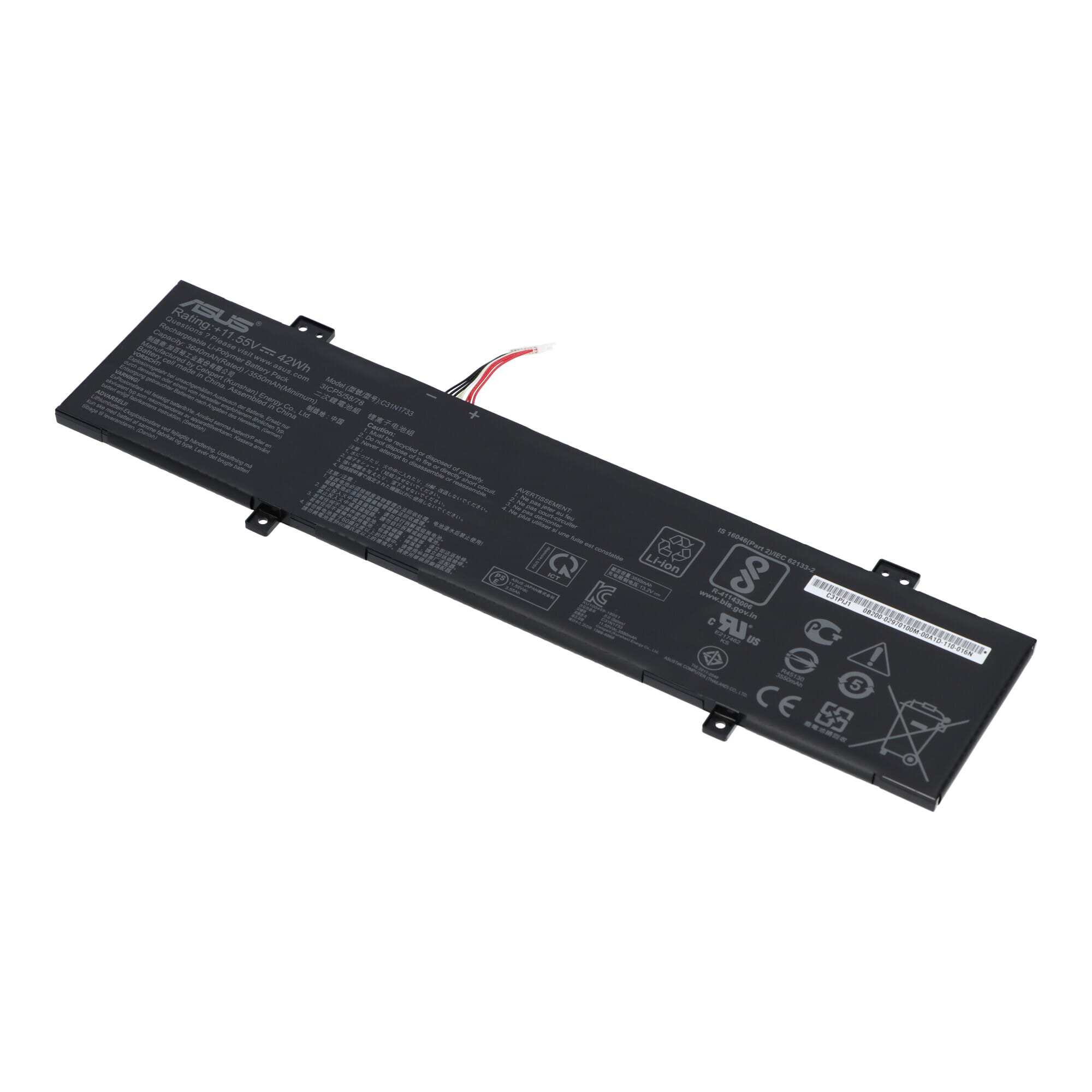 Asus laptop accu 3550 mah