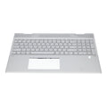 Ty hp laptop toetsenbord qwer us + top cover - zilver
