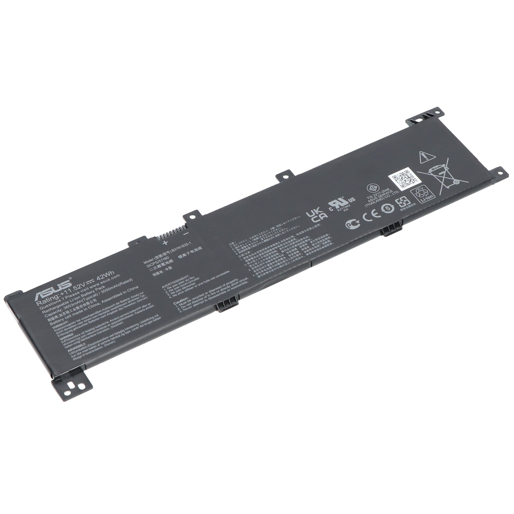 Asus laptop accu 3650mah