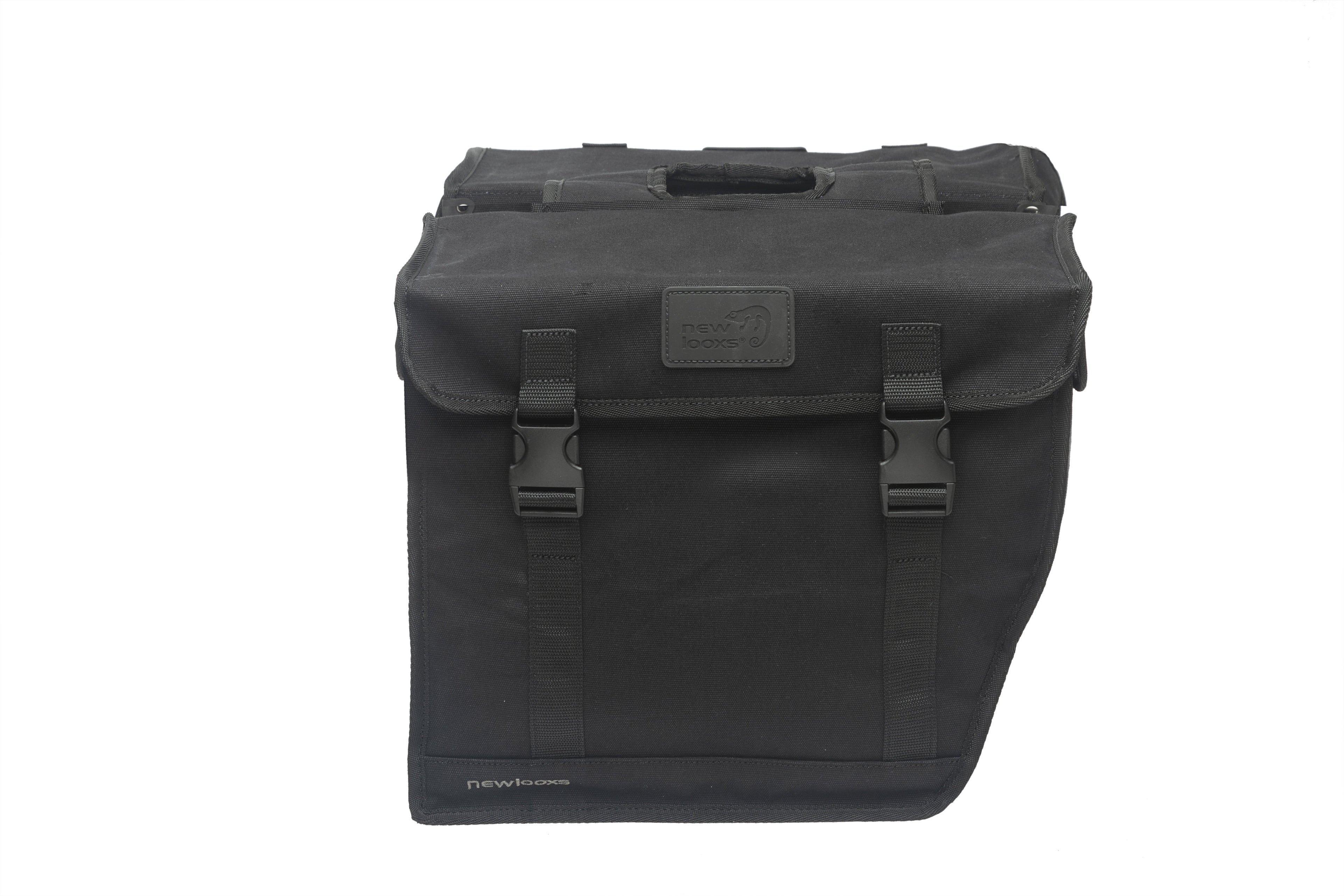 Burgers - New Looxs New looxs tas nr. 042 canvastas dubbel hybride black - 042.410