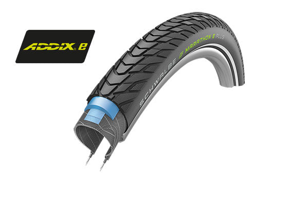 Schwalbe Benelux B.V. Schwalbe draadband marathon e-plus perf 40-622 +r zwart