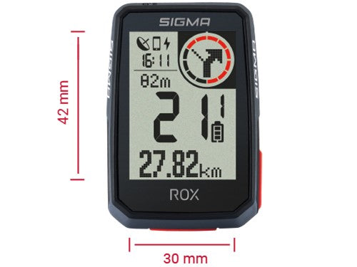 Sigma Sport Benelux Sigma rox 2.0 black (standaard stuurhouder + usb-c oplaadkabel)
