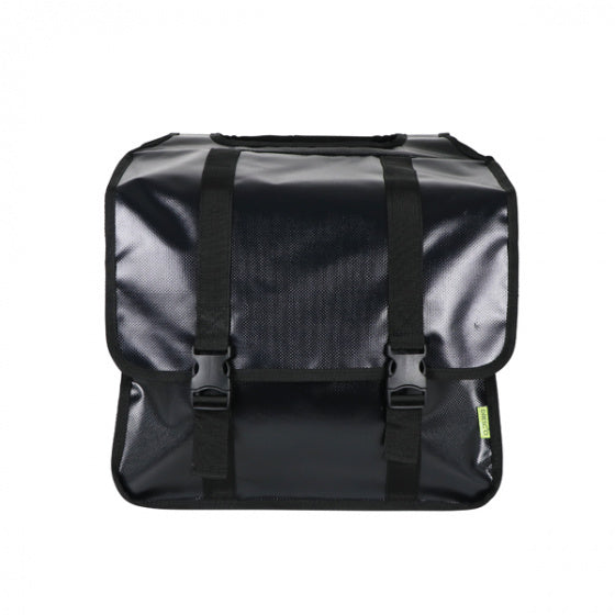 Dresco transporter dubbele fietstas 40 liter bisonyl zwart