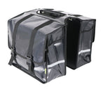 Dresco transporter dubbele fietstas 40 liter bisonyl zwart