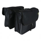 Dresco basic shopper dubbele fietstas 32 liter nylon zwart