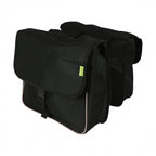 Dresco basic shopper dubbele fietstas 32 liter nylon zwart