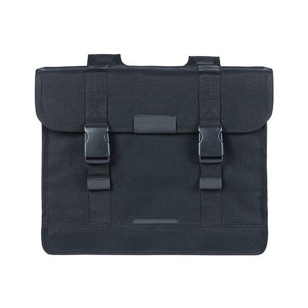 BASIL Tas eco classic dubbel zwart | 58l