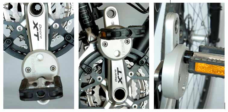 Fom crankverkorter universeel aluminium zilver