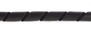 Elvedes spiraalslang (6mm) 10 meter zwart