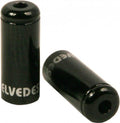 Elvedes pot kabelhoedjes zwart 4,2mm | aluminium | 50 stuks