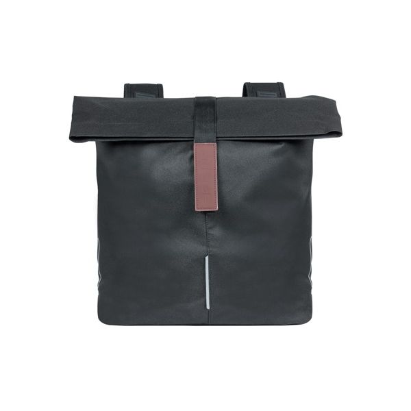 BASIL Tas city dubbel zwart | 28-32l