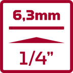 Gedore red r68003075 75-delige schroefgereedschapset tx 1 4”+ 1 2” 3301575 r68003075