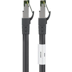 Goobay patchkabel cat.8.1 s ftp (zwart, 0,25 meter)