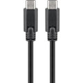 Enzo goobay usb-c - usb-c laadkabel 50cm zwart - 9550200