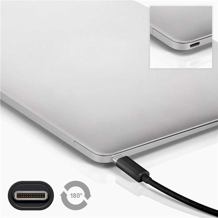 Enzo goobay usb-c - usb-c laadkabel 50cm zwart - 9550200