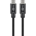 Goobay sync charge super speed usb-c kabel (zwart, 2 meter)