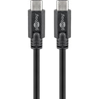 Goobay sync charge super speed usb-c kabel (zwart, 3 meter)