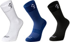 Grutto High Cut Fietssokken Wit Blauw Zwart 3 Paar Maat 43-64