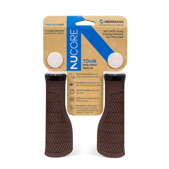 Herrmans handvatset nucore tour wave 130 130mm bruin