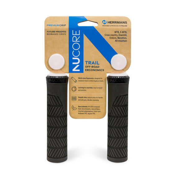 Herrmans handvatset nucore trail wave 130 130mm zwart