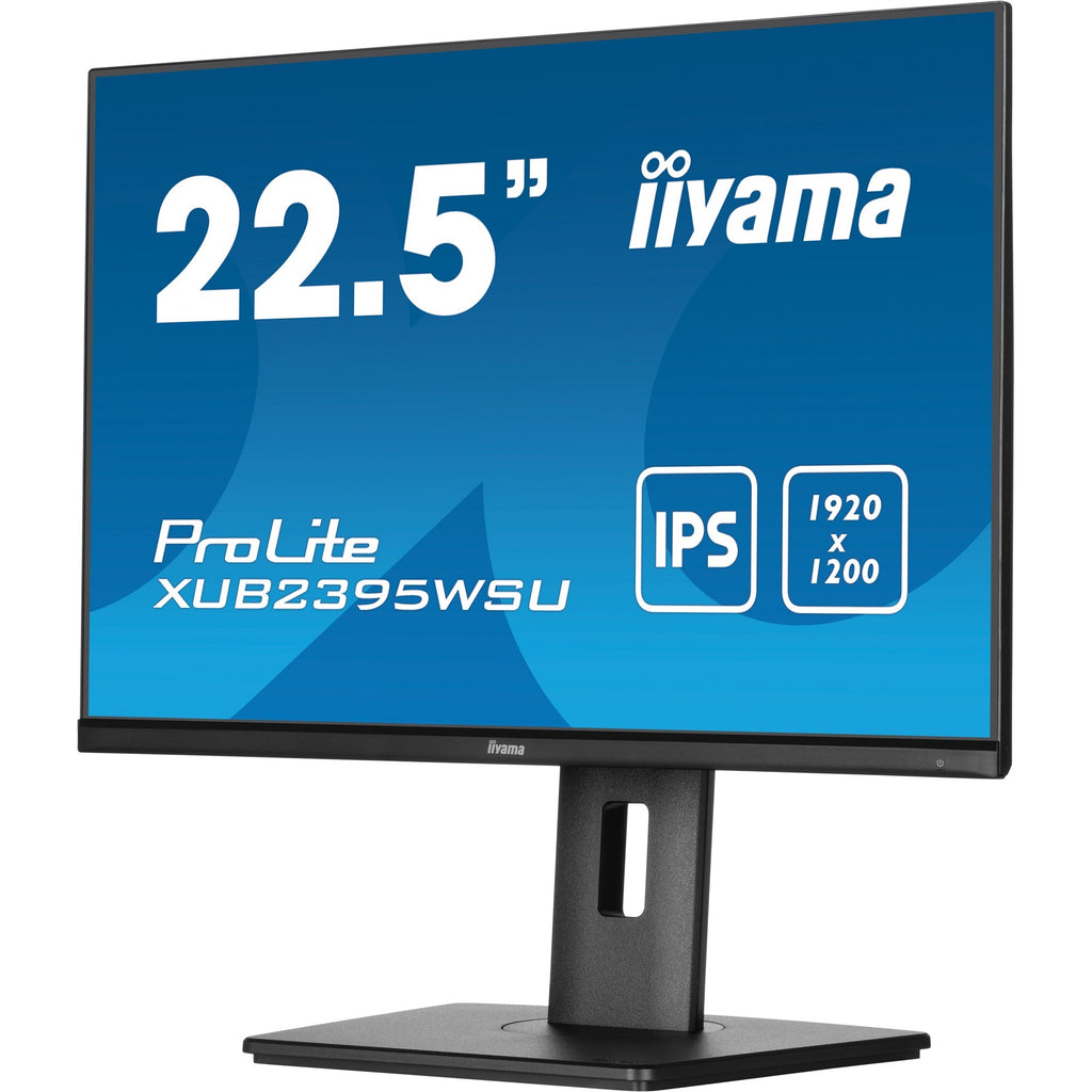 Iiyama prolite xub2395wsu-b5 22.5 monitor (zwart, hdmi, displayport, vga, 2x usb-a, usb-b)