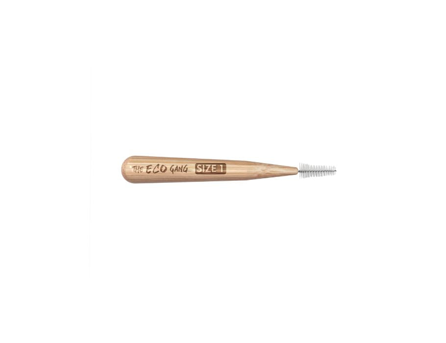 The eco gang interdentale borstel - bamboe - size 1 - 0,4mm