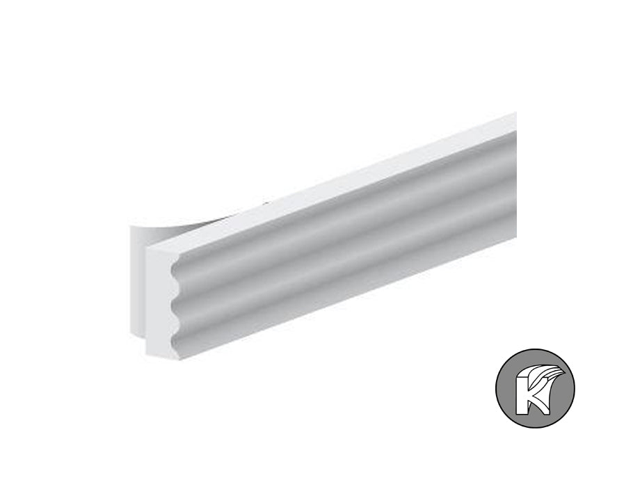 Ellen tochtband k-profiel - wit - 9x3mm - 7.5m