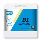 Kmc B1 narrow black ketting 112 schakels