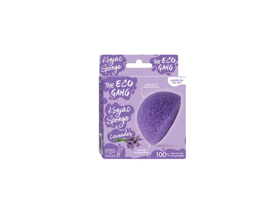 The eco gang konjac spons - lavendel