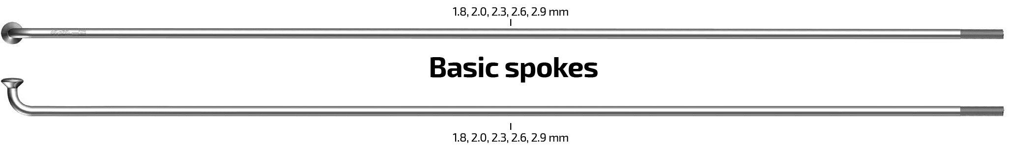 Spaken 298-13 Sapim Leader ø2.33mm FG 2,6 - RVS (100 stuks)