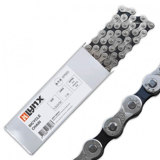 Lynx derailleur ketting 6 7 8 - 116 schakels - zwart