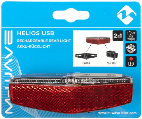 M-wave helios usb rechargeable battery rear light