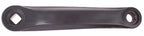 m-wave crank met cover staal 170mm links zwart