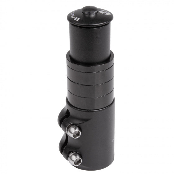 M-wave ahead-pen verlenger 1-1 8 incl. 4 spacers + ahead plug - zwart
