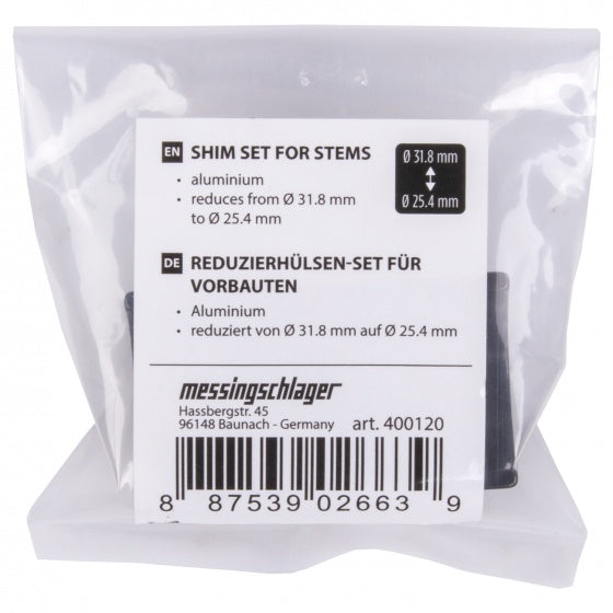M-wave opvulset stuur 25,4mm naar 31,8mm zwart