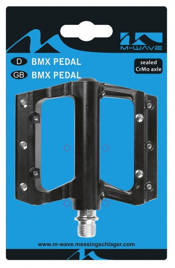 M-Wave Platformpedaal Flat 9 16 Inch zwart per set