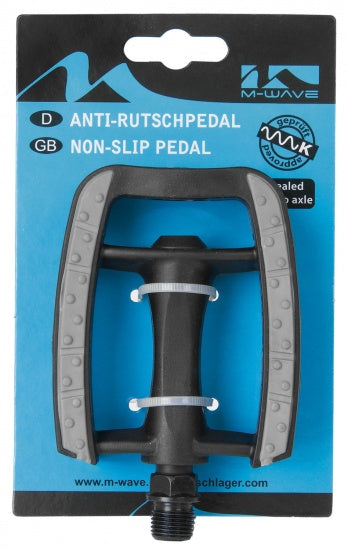 M-wave pedaalset anti-slip kunststof - zwart