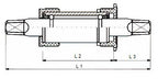 M-Wave Trapas 127,5 x 27,5 mm zwart
