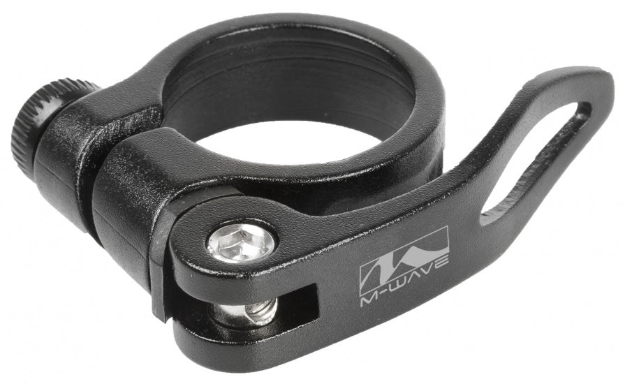 M-Wave Zadelpenklem met snelspanner 31.8mm zwart (hangverpakking)